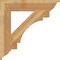 Ekena Millwork Merced Traditional Rough Sawn Bracket, Western Red Cedar, 6"W x 34"D x 34"H BKT06X34X34MRC01RWR - alternate 3